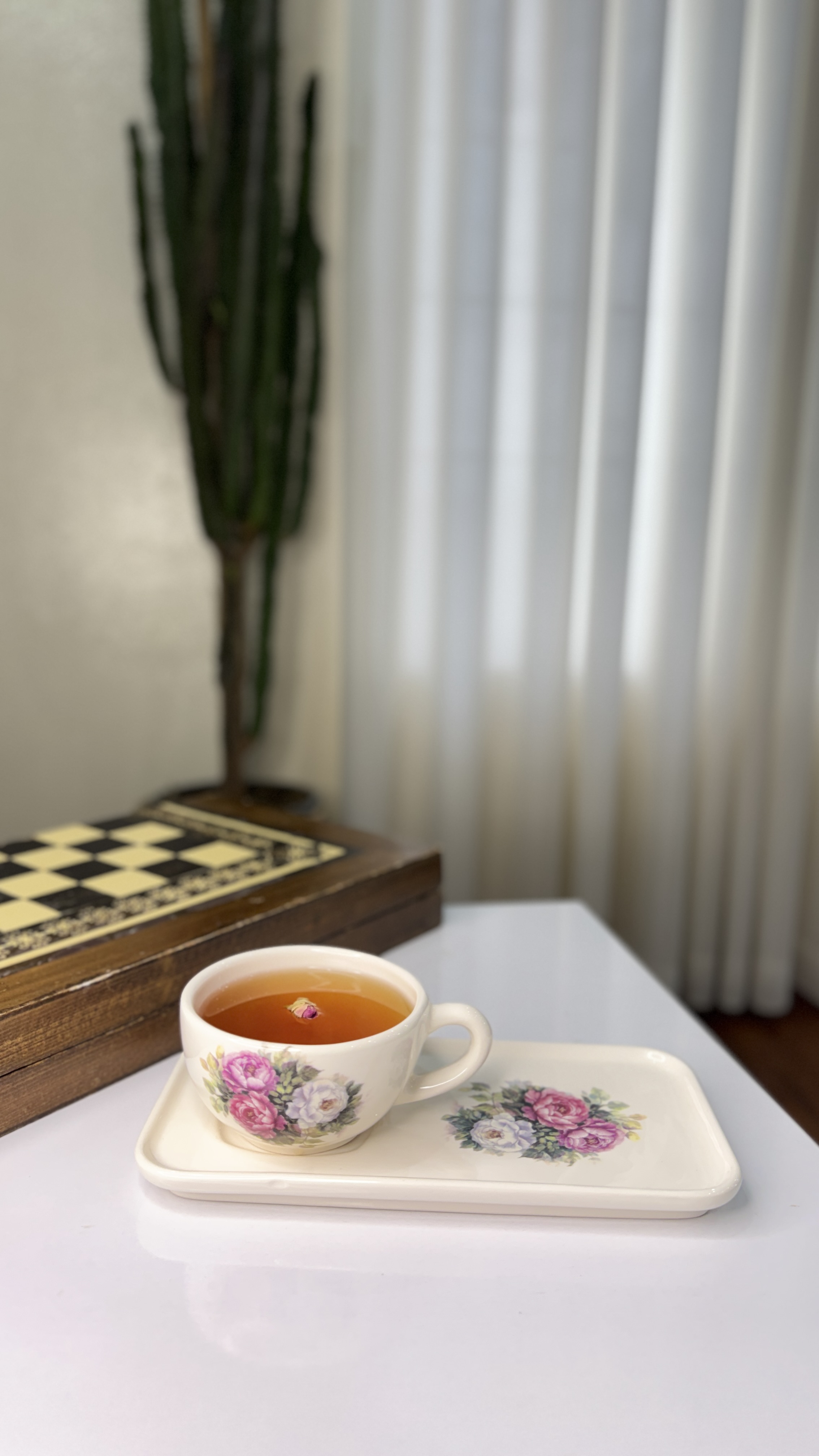 لته خوری با زیره مستعطیل طرح باغ گل
